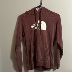 Dark purple north face hoodie